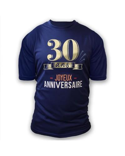 T-Shirt Âge à dédicacer 30 Ans – Joyeux Anniversaire