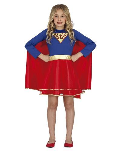 Déguisement Super Héroïne Fille – Robe et Cape