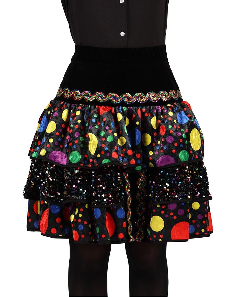 Jupe femme à confettis Jupe femme à confettis
