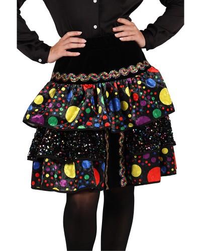 Jupe femme à confettis
