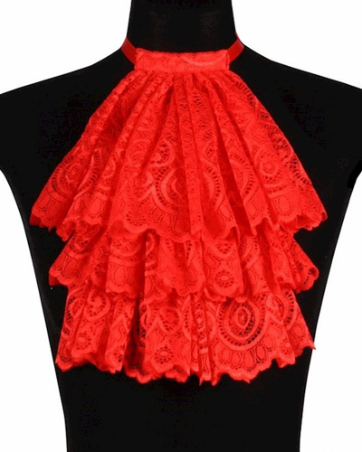 Jabot en dentelle – 5 coloris au choix