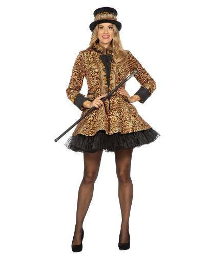 Veste luxueuse panthère à plumes femme