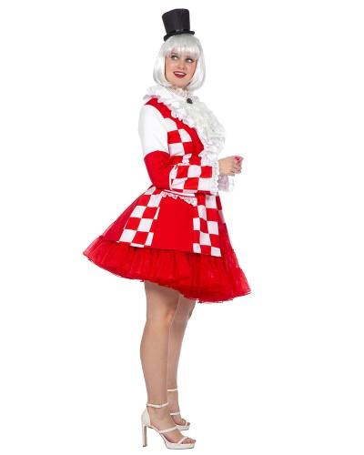 Veste Brabant rouge et blanche femme