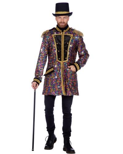 Veste luxueuse à paillettes multicolores homme