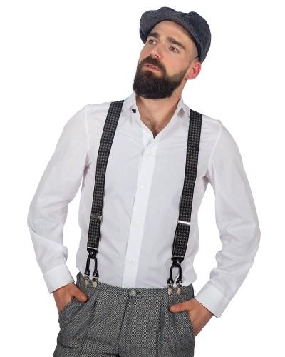 Bretelles Rockabilly à petits carreaux