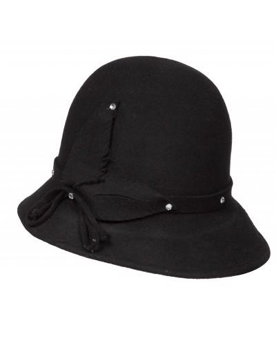 Chapeau Années 20 en feutre – 2 coloris au choix