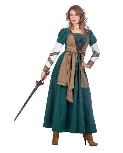 Déguisement de femme Guerrière Viking robe longue