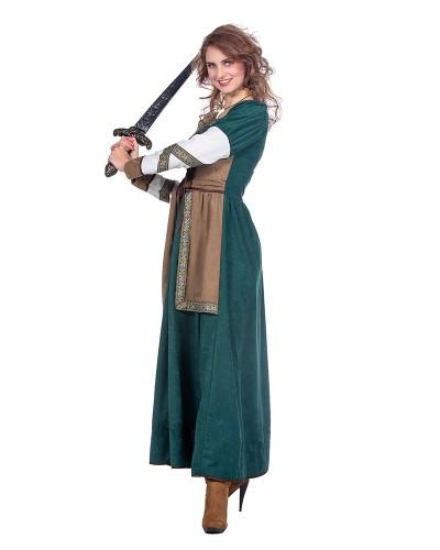 Déguisement de femme Guerrière Viking robe longue