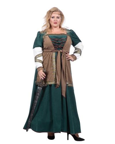 Déguisement de femme Guerrière Viking robe longue