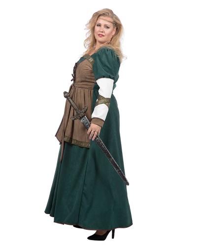 Déguisement de femme Guerrière Viking robe longue