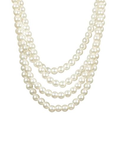 Collier de perles flapper en 4 rangs