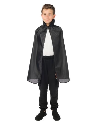 Cape noire avec col – 75 cm