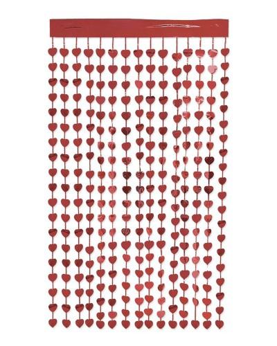 Rideau de cœurs Saint Valentin