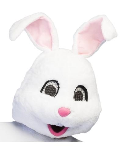 Mascotte Lapin blanc en peluche