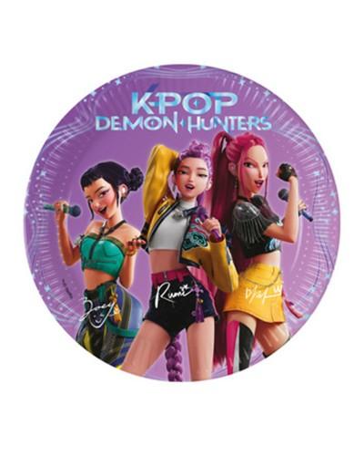 Assiettes en papier K-Pop Demon Hunters