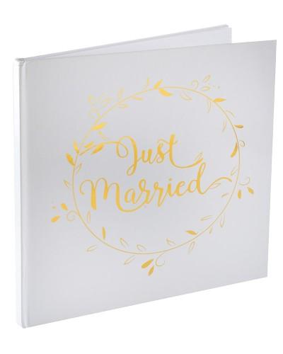Livre d’or Just Married métallisé