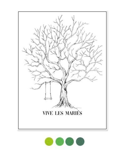 Kit arbre à empreintes mariage 30 x 40 cm