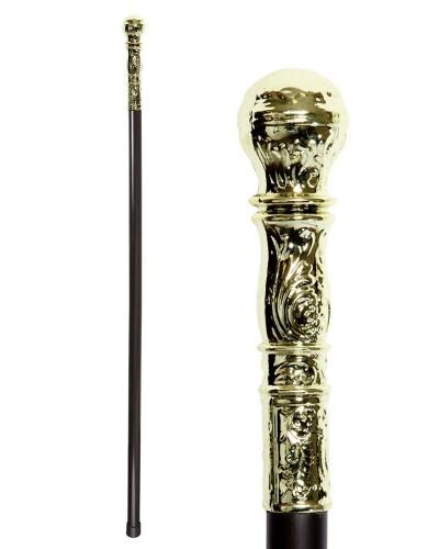 Canne élégante avec pommeau doré – 92 cm