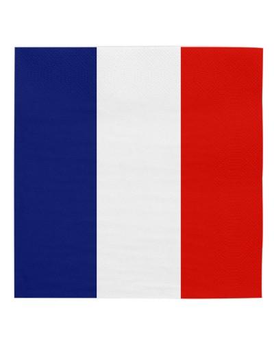 20 Serviettes en papier France 33 x 33 cm