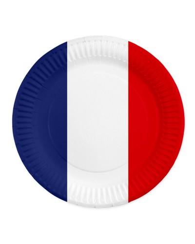 8 Assiettes en carton France 23 cm