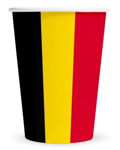 8 Gobelets en papier Belgique 210 ml