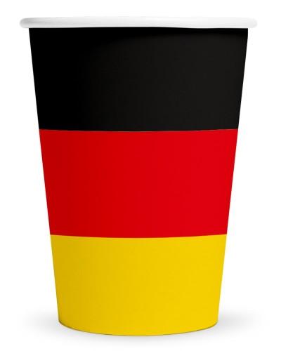 8 Gobelets en papier Allemagne 210 ml