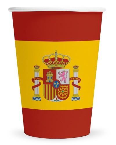 8 Gobelets en papier Espagne 210 ml