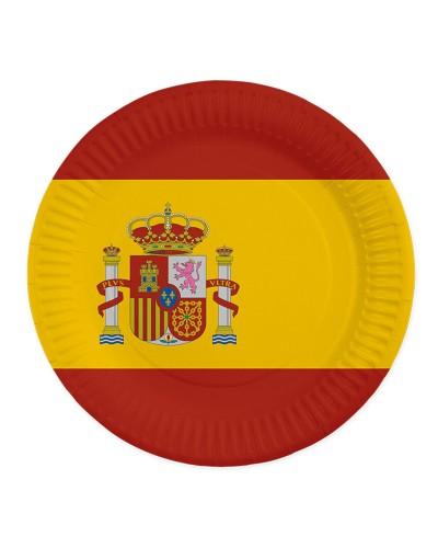 8 Assiettes en carton Espagne 23 cm