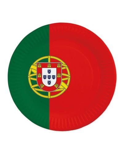 8 Assiettes en carton Portugal 23 cm