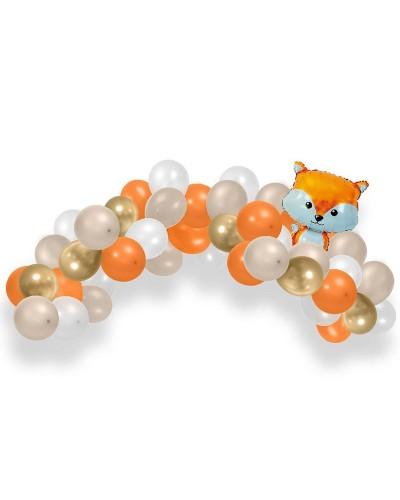 Kit arche à ballons renard 3m