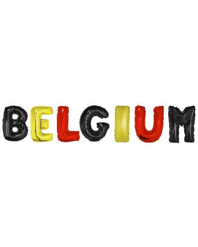 Ballons BELGIUM 16" – Décoration supporters Belgique
