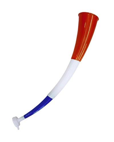 Corne de supporter bleu blanc rouge 56 cm