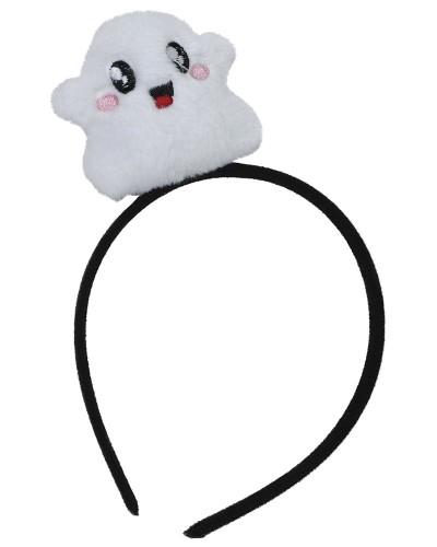 Serre-tête fantôme peluche Halloween enfant