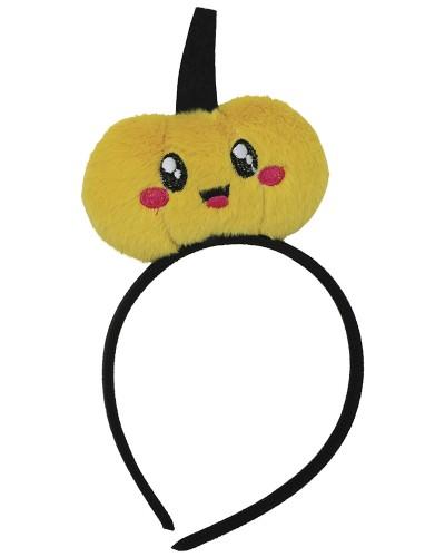 Serre-tête citrouille peluche Halloween enfant