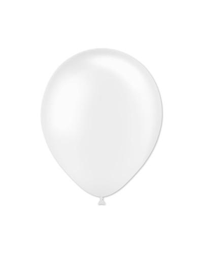 Ballons blancs métalliques 5″ 100 pcs