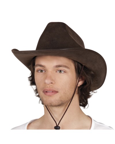 chapeau cow boy brun