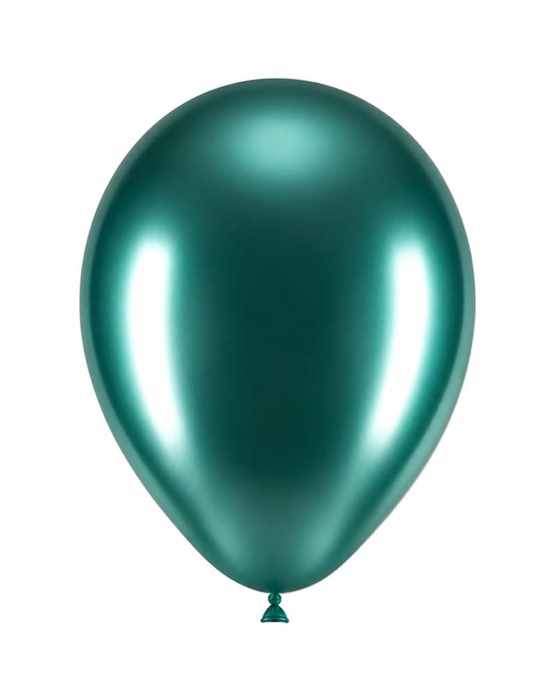 Ballons latex verts brillant 12″ – Ø 30 cm – Sachet de 50 pièces