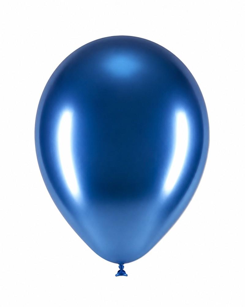 Ballons latex bleus brillant 12″ – Ø 30 cm – Sachet de 50 pièces