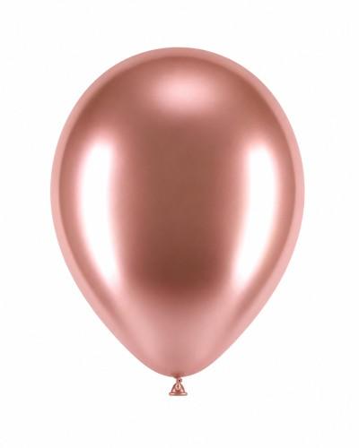 Ballons latex rose or brillant 12″ – Ø 30 cm – Sachet de 50 pièces