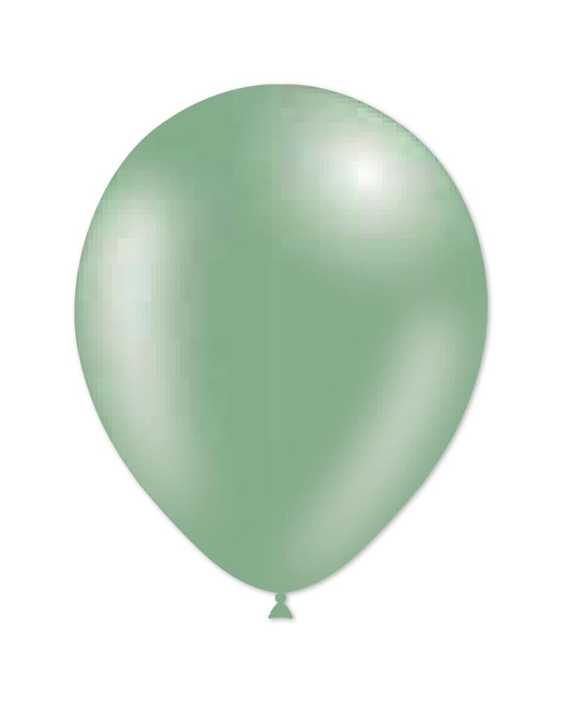 Ballons latex vert vintage 12″ – Ø 30 cm – Sachet de 100 pièces