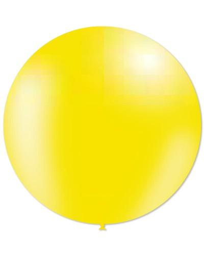 Ballons latex ronds jaune citron standard 36″ – Ø 91 cm – Sachet de 10 pièces