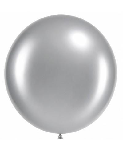 Ballons ronds argent métalliques 36″ 10 pcs