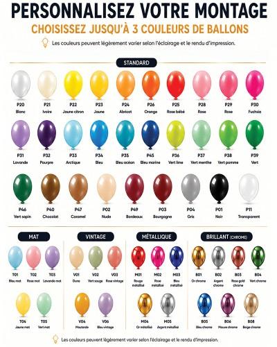 Couleur disponible pour vos personnalisations