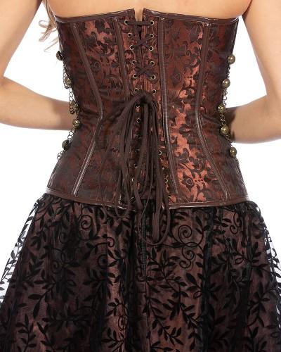 Corset Steampunk avec chaînettes