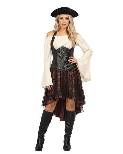 Blouse de pirate femme