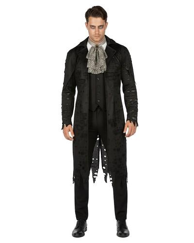 Manteau de zombie avec jabot homme