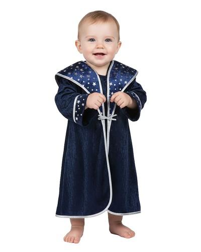 Déguisement de magicien bleu étoilé bébé