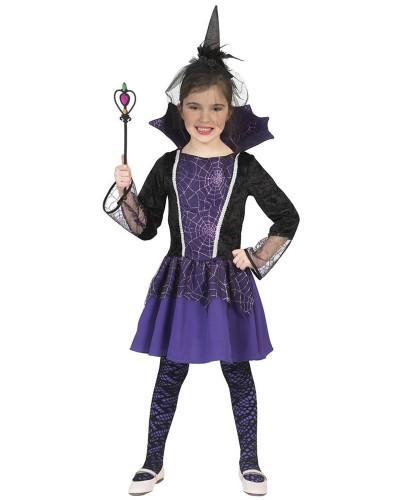 Déguisement de sorcière vaudou violette enfant