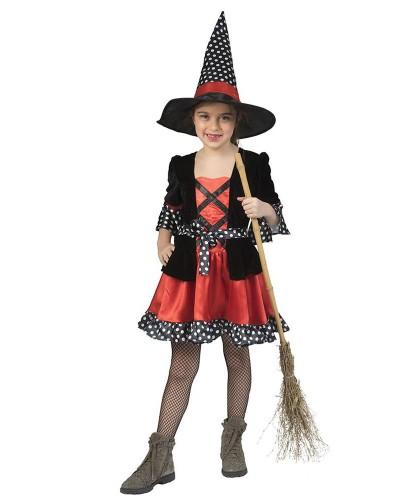 Déguisement de sorcière à pois enfant
