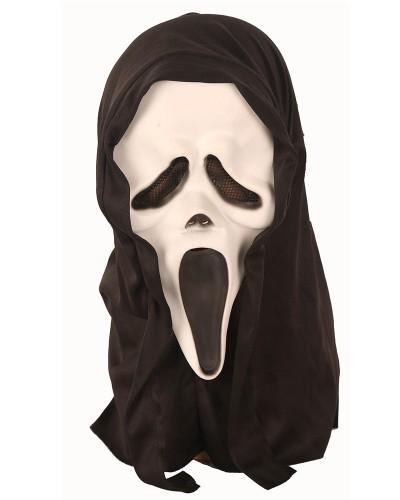 Masque Scream avec capuche noire